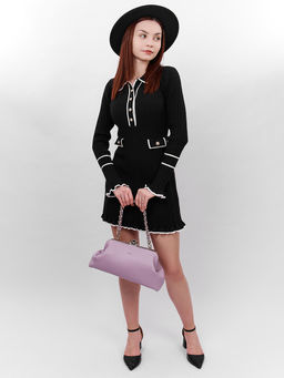 LACCOMA сумка Паола-Л815-фиалковый эко кожа хлопок фото 8