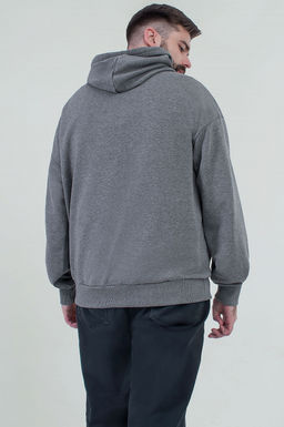 Арт. 6577 Толстовка мужская 46-54 (5 шт) Цвет:серый меланж - Идеал фото 3