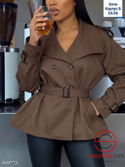 Укороченный тренч весенний - Bruno фото 2