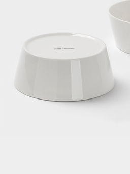 Салатники Magistro White Snow, набор 2 шт., 1 л, 18×7 см, фарфор, белые