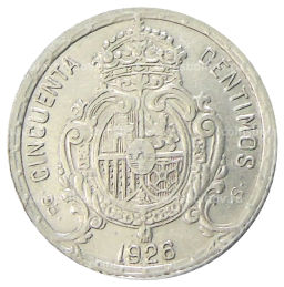 50 сентимо 1926 года Испания