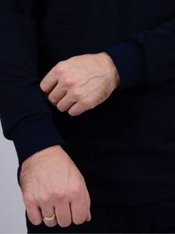 Нательное белье НБМ-2 синий, футер начес - Малина фото 6