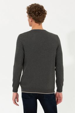 U. S. Polo Assn / Мужской свитер антрацитового меланжа - U.s. polo assn фото 5