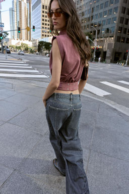 FAUX SUEDE BUCKLE TOP - Zara фото 13
