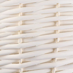 Корзина плетёная, 40×18/44 см, белый, ива