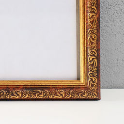 Фоторамка пластик "Винтаж" 50х70 см, карельская береза (пластик)