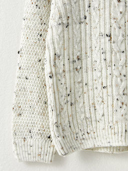 ?al Yaka Desenli Uzun Kollu Erkek ?ocuk Triko Kazak - Waikiki фото 3