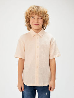 ACOOLA / Сорочка верхняя детская для мальчиков Andresi крем