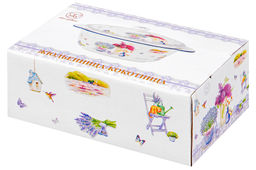 Жюльенница-кокотница 250 мл 16*10*8 см Лаванда с крышкой, NEW BONE CHINA - Elan gallery фото 10