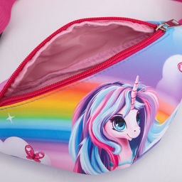 Сумка детская поясная NAZAMOK kids Единорог 20 см х 10 см х 6 см  фото 8