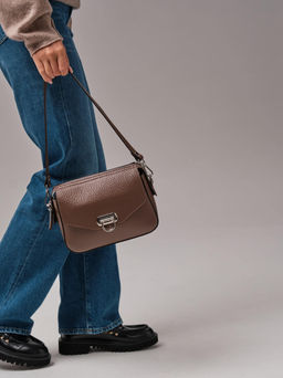 Женская сумка кросс-боди Azaro 3684 коричневый какао соло