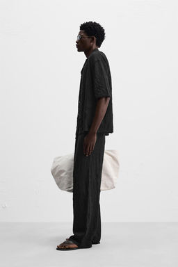 CREASED-EFFECT KNIT TROUSERS - Zara фото 4