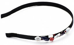 Ободок с камнями PU0322 черный