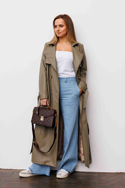 Плащ AURA 7036-164 олива