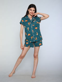 РАСПРОДАЖА Пижама Стильные сны_107/зеленый