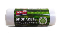 Avikomp пакеты для хранения продуктов, 24х37см, (100шт/рулон), Eco Technology, ПНД, Биоразлагаемые