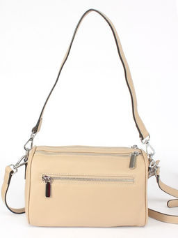 Сумка женская натуральная кожа GU 163-22-09, 2отд, плечевой ремень, бежевый SALE 255023 - Adelia фото 2