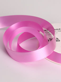 Цена за 4 шт. Лента упаковочная для декора и подарков, розовый МИКС, 2 см × 45 м