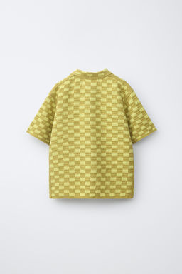 CAMISA CROCHET CUADRO DAMERO / Pistacho - Zara фото 3
