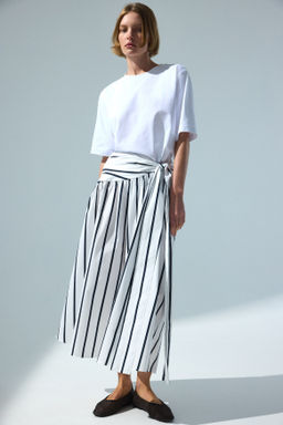 Falda de popelina con lazada - H&m фото 3