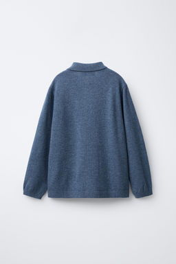 100% WOOL KNIT POLO SHIRT - Zara фото 2