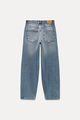 ZW COLLECTION BAGGY MID-WAIST JEANS - Zara фото 4