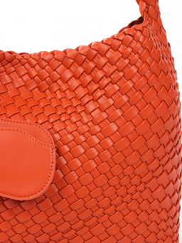 LACCOMA сумка СУ1053-2-оранжевый эко кожа хлопок  фото 3