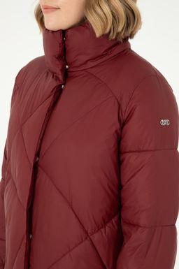 Женское бордовое пальто Неожиданная скидка в корзине - U.s. polo assn фото 7