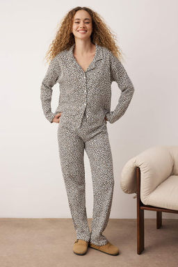 Cok Renkli Animal Rejenere Suprem Orme Pijama Tak?m? THMAW26PT00195