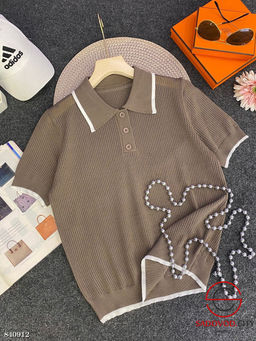 Футболка женская поло на пуговицах - Bruno фото 2