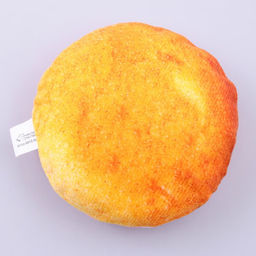 Игрушка для собак с пищалкой Пончик из текстиля, 11,5 х 11,5 см - Пушистое счастье фото 3
