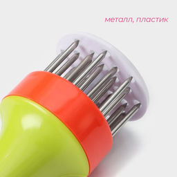 Цена за 2 шт. Тендерайзер для мяса Доляна, 19 см, цвет МИКС  фото 4