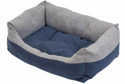 Лежак Редпл. "Navy" 55*40*19см прямоуг. пухлый 95011сер