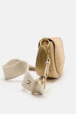 LEATHER SPLIT SUEDE CROSSBODY BAG