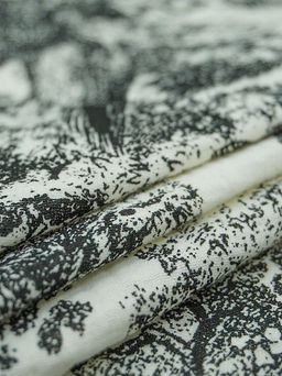 Муслин двухслойный с эф.жатости Туаль де Жуи-Дикий мир цв.черный, ш.1.4м, хлопок-100%, 120гр/м.кв - Купава фото 5