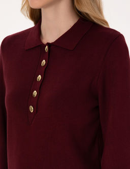 Vi_ne Slim Fit Polo Yaka Kazak