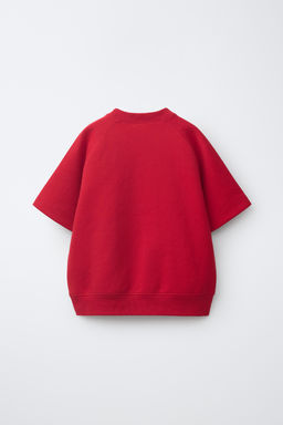 SUDADERA INTERLOCK SPORTY LOGO / Rojo - Zara фото 5
