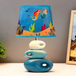 Настольная лампа с абажуром RISALUX «Русалки», Е14, 15 Вт, 25×25×38 см