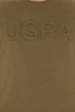Мужской базовый свитшот цвета хаки Неожиданная скидка в корзине - U.s. polo assn фото 7