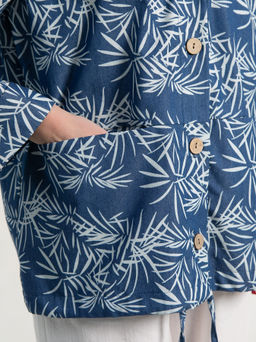 Пыльник Летний день (бело-синий) Б15182-8М - Lt collection фото 6