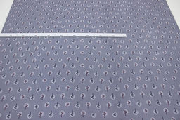 Плательный хлопок Снежные деревья цв.серая дымка, СОРТ2, ш.1.45м, хлопок-100%, 115гр/м.кв - Купава фото 3