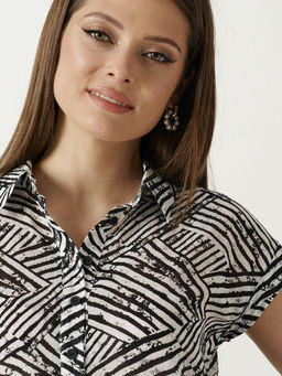 Блуза Ketty 16440 черно-белый - Элль стиль фото 3