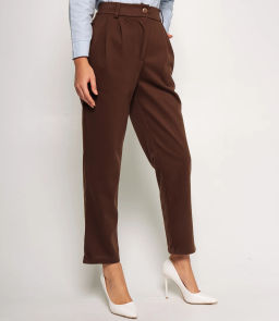 Брюки #ОКТ165004, тёмно-коричневый