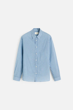 STRIPED COTTON - SILK SHIRT - Zara фото 7