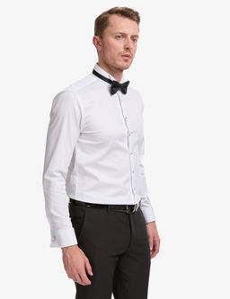 Beyaz Slim Fit Smokin G_mlek
