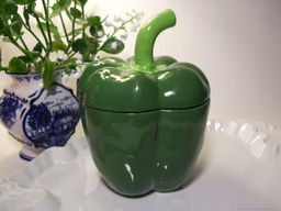 Блюдо для запекания Agness Il Raccolto Перец с крышкой 730 мл 14×13×17 см керамика  фото 5