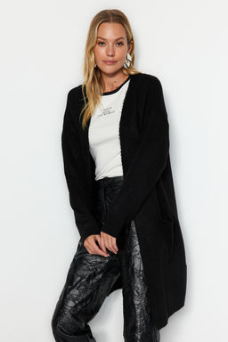 Siyah Yumusak Dokulu Cep Detayl? Triko H?rka TWOAW24HI00381 - Trendyolmilla фото 3