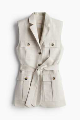 Americana de lino sin mangas - H&m фото 6