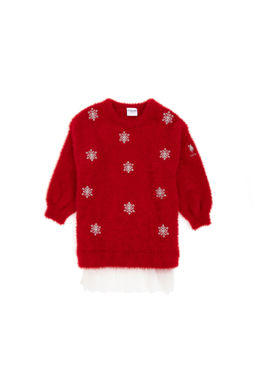 K_z _ocuk K_rm_z_ Y_lba__ Temal_ Triko Elbise - U.s. polo assn фото 3