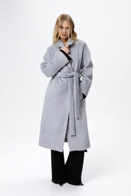 Пальто Pirs 6305 серый